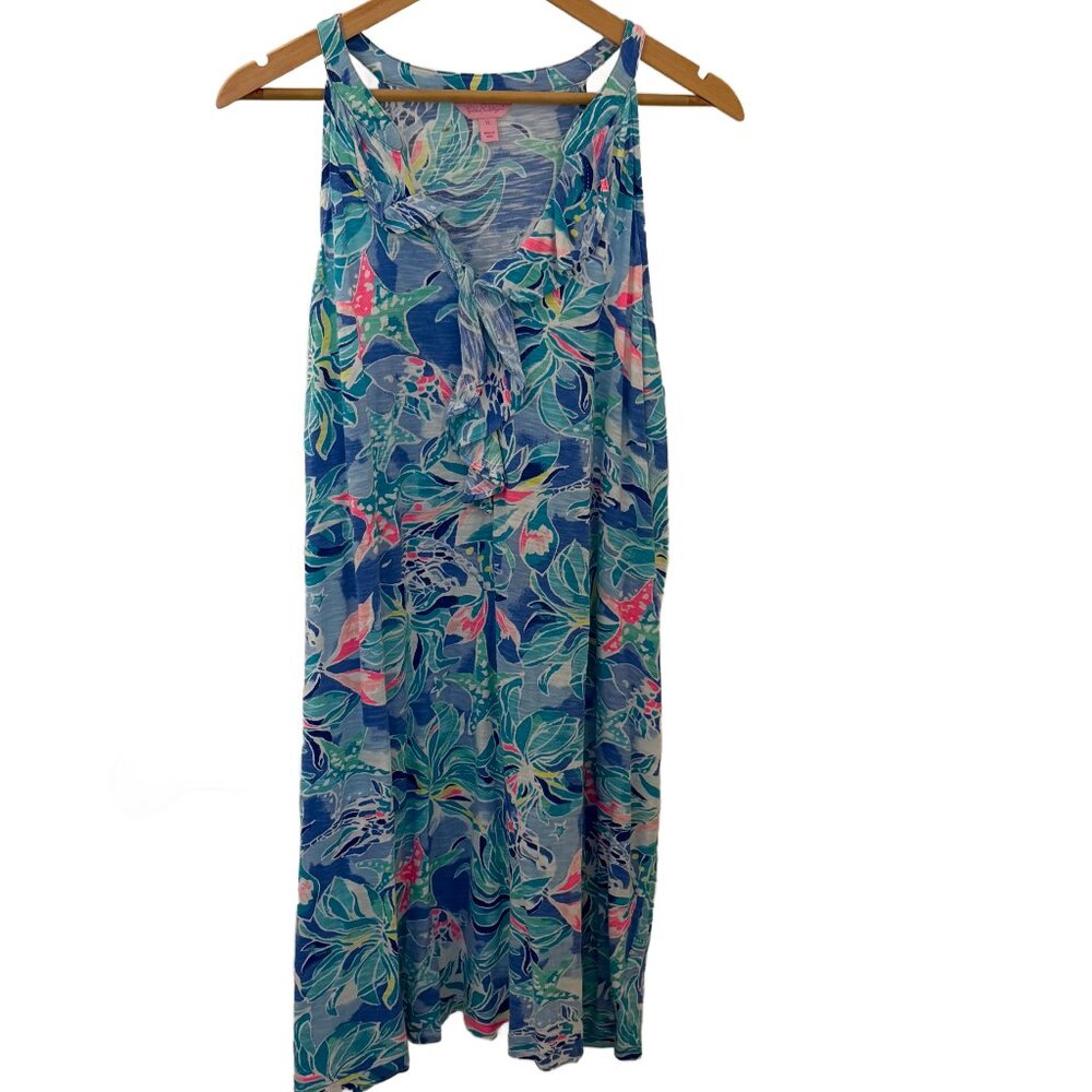 Lilly Pulitzer Sleeveless Ruffled V-Neck Dress